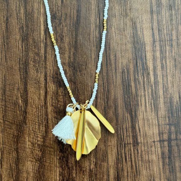 J.crew beaded shell and tassel pendant necklace - Picture 9 of 11